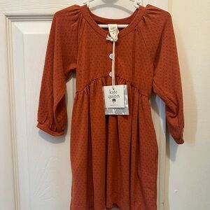 Kate Quinn Pointelle Orange Dress